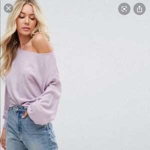 Off the shoulder sweater
